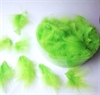 Grøn/lime mindre fjer i box med ca. 96 stk.